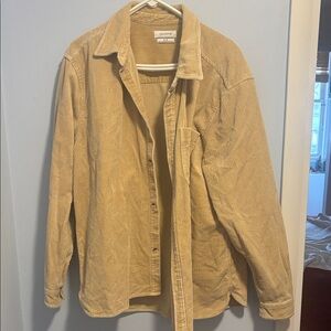 Goodfellow & Co Men's Beige Corduroy Shirt Jacket